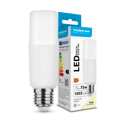 Modee Lighting LED žárovka Stick T44 11,1W E27 neutrální bílá 1055lm (ML-T444000K11,1WE27N)