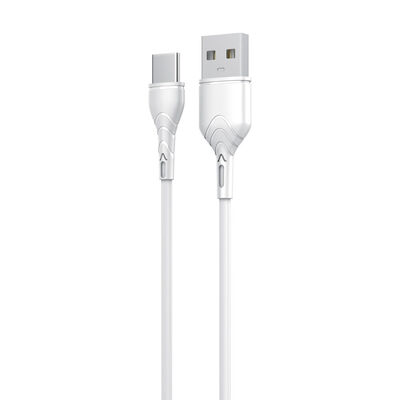 Technik MT-CD102 přenosový/nabíjecí kabel PVC USB-A/USB-C 5V 2,4A 1m, bílá