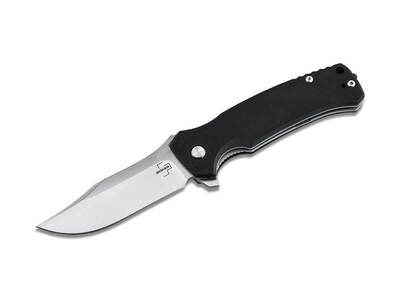 Böker Plus 01BO552 MERK 1 taktický kapesní nůž 9,3 cm, černá, G10, spona, rozbíječ skla