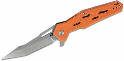 Artisan 1812P-SOE Bombardier Orange kapesní nůž 9 cm, Stonewash, oranžová, G10