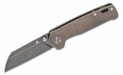 QS130-O QSP Knife Penguin 154CM, Titanium, black, stonewashed