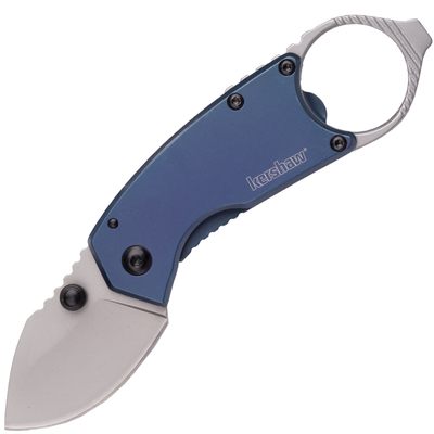 Kershaw K-8710 ANTIC vreckový nôž 4,4 cm, modrá, oceľ, prstenec