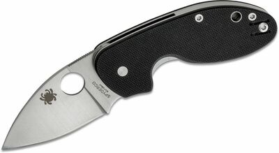 Spyderco C246GP Insistent vreckový nôž 6,3 cm, čierna, G10