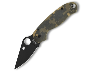 Spyderco C223GPCMOBK Para 3 Camo taktikai zsebkés 7,5 cm, fekete, terepszínű minta, G10