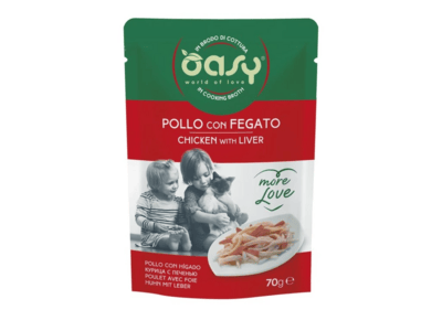 OAWLCPFB0007A Oasy More Love Chicken with liver (pouch) 70g