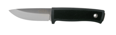 Fällkniven R2z Scout vonkajší nôž 8 cm, čierna, Elmax, puzdro Zytel 