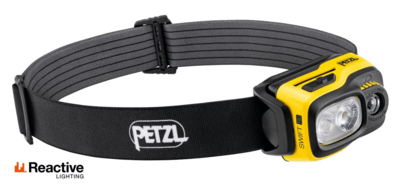Petzl E810AB00 SWIFT RL nabíjecí čelovka pro profesionální použití, černo-žlutá