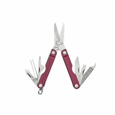 Leatherman LTG833040 MICRA® CHERRY NONE többfunkciós szerszám, acél, cseresznyebel, 10 funkció 