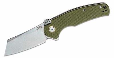 CJRB J1904R-GNF Crag G10 vreckový nôž 8,7 cm, zelená, G10