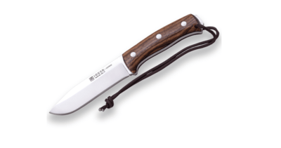 JOKER CM125 NOMAD vonkajší bushcraft nôž 12,7 cm, orechové drevo, kožené puzdro