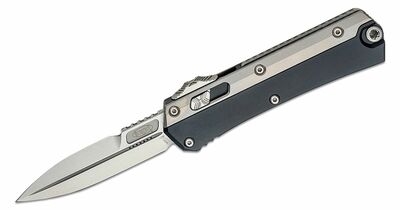 Microtech 184-10 Glykon Bayonet Standard automatický nůž 9,5 cm, Stonewash, černá, hliník, titan