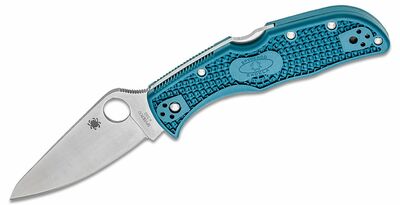 Spyderco C243FPK390 Endela Lightweight Blue zsebkés 8,7 cm, kék, FRN