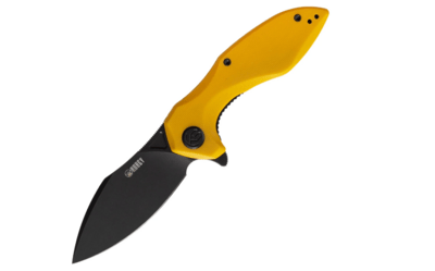Kubey KU236D Noble Nest kapesní nůž 8 cm, černá čepel, žlutá, G10