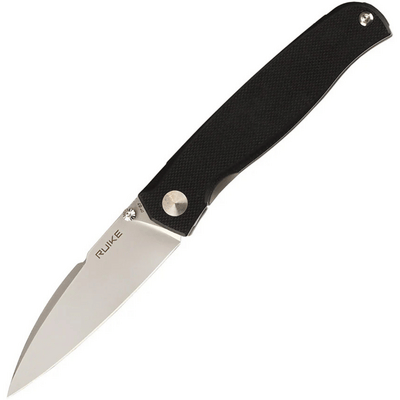Ruike M662-TZ kapesní nůž 7,4 cm, Bead Blasted, černá, šedá, G10, titan 