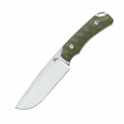 FOX knives BF-756 OD BLACK LYNX taktický nôž 11 cm, Stonewash, zelená, G10