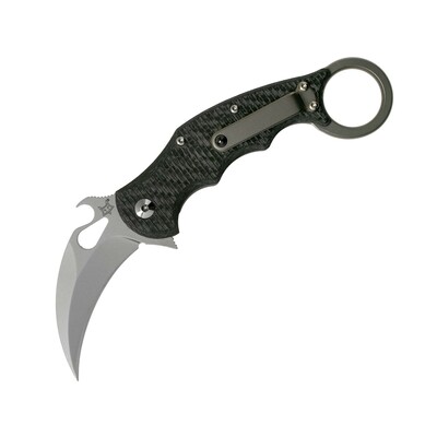 FOX kések FX-599TiCS KARAMBIT zsebkés - karambit 6,5 cm, szénszálas, titán