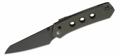 CIVIVI C22036-3 Vision FG vreckový nôž 9 cm, čierna, tmavozelená, Micarta