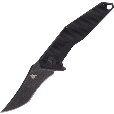 FOX kések BLACK FOX BF-729 "KRAVI" Fekete zsebkés 7 cm, Stonewash, fekete, G10