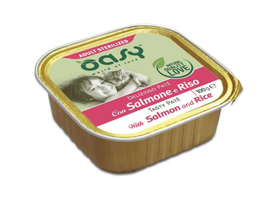 OAWPCSSV0010 Oasy Tasty Pate Adult sterilized with SALMON AND RICE 100g