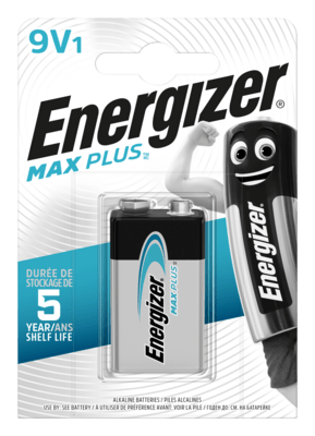 Energizer Max Plus 9V alkalická baterie 1ks EN-53542338900