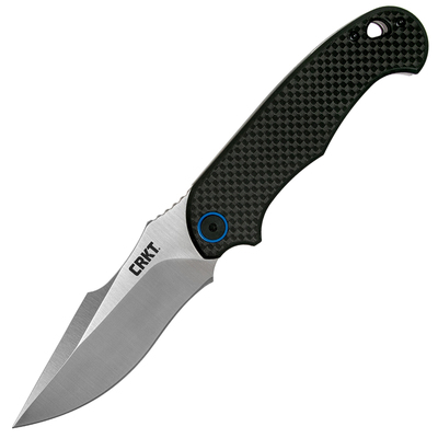 CRKT CR-7920 P,S,D,™ karbonszálas zsebkés 9,2 cm-es rásegítéssel, fekete G10, szénszálas