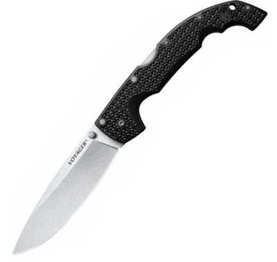 Cold Steel 29AXBZ Extra Large Drop Point Voyager taktikai kés 14 cm, Stonewash, fekete, Griv-Ex