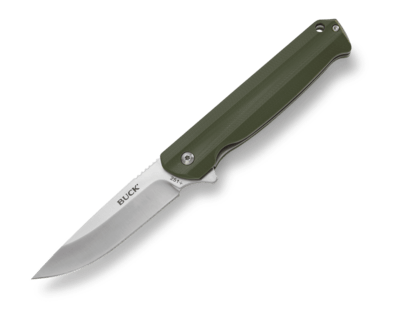 Buck BU-0251GRS Langford Green zsebkés 8,6 cm, zöld, G10