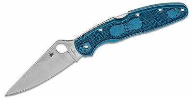 Spyderco C07FP4K390 Police 4 Lightweight vreckový nôž 11,1 cm, modrá, FRN