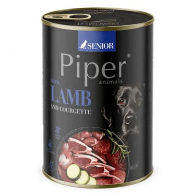 PIPER 11802407 SENIOR konzerva pre staršie psy - jahňacie a cuketa, 400g