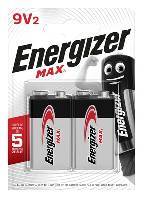 E301530500 Energizer Max Alk 9V BP2