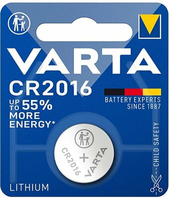 VARTA knoflíková baterie CR2016 1ks, blistr