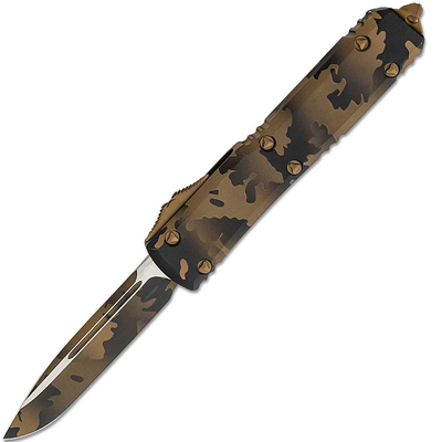 Microtech 121-1CCS Ultratech Coyote Camo automata kés 8,8 cm, terepszínű, alumínium