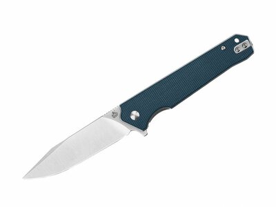QSP Knife QS111-H1 Mamba V2 Blue vreckový nôž 8,9 cm, satin, modrá, Micarta