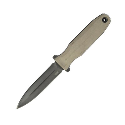 SOG-17-61-04-57 PENTAGON FX COVERT – FDE taktikai kés – tőr 8,7 cm, fekete, barna, tok GRN