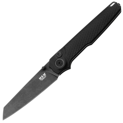 MKM MK MI-ABKB MIURA vreckový nôž 6,9 cm, Dark Stonewash, čierna, hliník