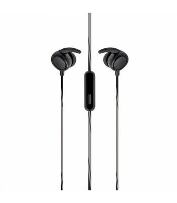 SETTY Sport káblové slúchadlá do uší, čierne GSM099287