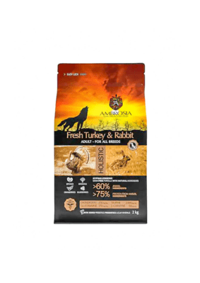 Ambrosia Fresh Turkey&Rabbit granule pre psy - morčacie a králičie mäso 2kg
