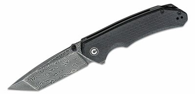 C2023DS-1 CIVIVI Brazen Black Coarse Micarta Handle Black Hand Rubbed Damascus Blade,Tanto_x0