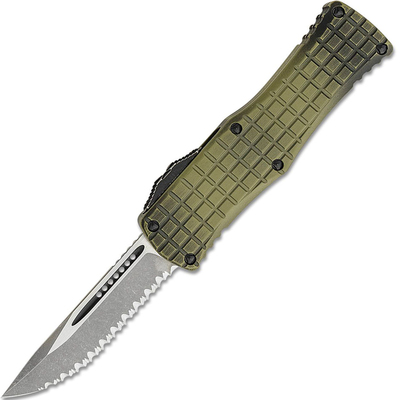  Microtech 703-12APFRGS Hera Frag OD Green automata kés 7,9 cm, Apokaliptikus, zöld, alumínium