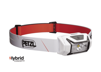 Petzl E067AB03 TIKKA® CORE White nabíjateľná čelovka, biela 
