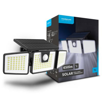 Modee LED solárny reflektor so senzorom pohybu 650 lm (ML-WS137)