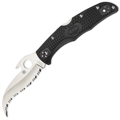 Spyderco C12SBK2W Matriarch 2 taktický nôž 9,1 cm, Satin, čierna, FRN