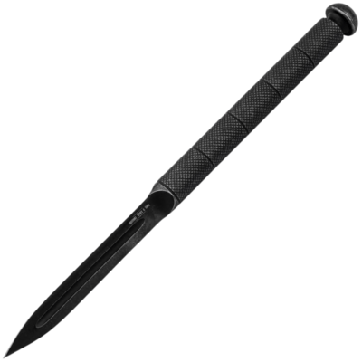 Történelmi kés és szerszám 02HY003 hüvelyes tőr 8,9 cm, teljes acél, bőr tok