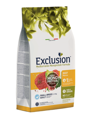 EXCLUSION NGABS05 ADULT SMALL BREED granule pre psov - hoväzie, 500g