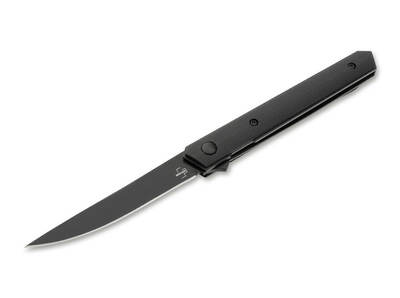 Böker Plus 01BO329 Kwaiken Air Mini All Black kapesní nůž 7,8 cm, černá, G10, spona