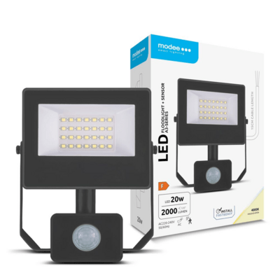 Modee LED Reflektor A3-series + Senzor 20W neutrální bílá 2000 lm (ML-FLS4000K20WSA3N)