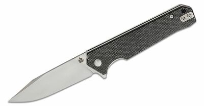 QSP Knife QS111-G1 Mamba V2 Black vreckový nôž 8,9 cm, satin, čierna, Micarta