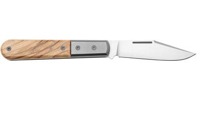 CK0112 UL LionSteel Clip M390 blade, Olive wood Handle, Ti Bolster & Liners