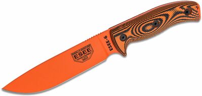 ESEE 6POR-006 ESEE 6 univerzálny nôž 16,5 cm, celooranžový, G10, puzdro kydex