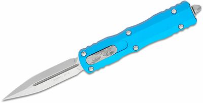 Microtech 225-10BL Dirac Blue Standard automatický nůž 7,4 cm, Stonewash, modrá, hliník